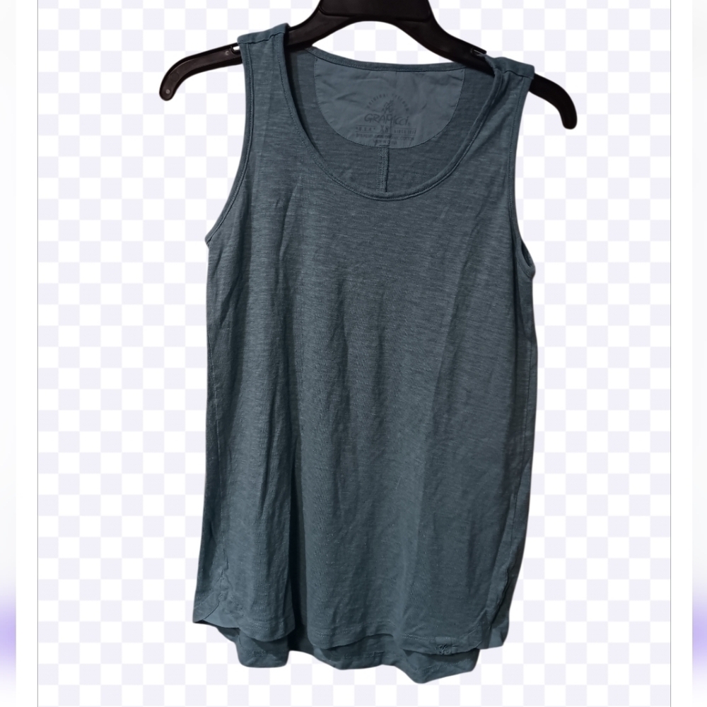 Gramicci Elegant Teal Sleeveless Tank Top Sx XS